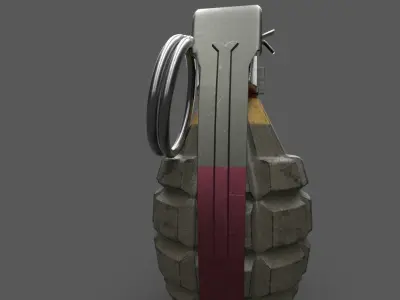 Game Ready Realistic Grenade 3d Model Low-poly 3D model