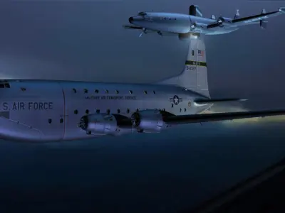 C-124 cargo Free 3D model