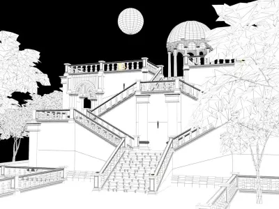 exterior Low-poly 3D model
