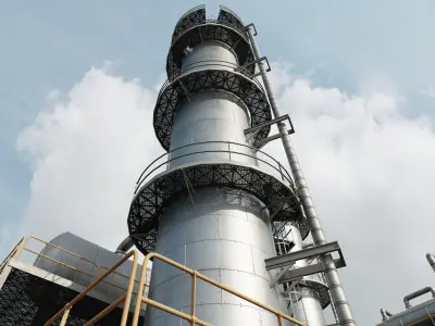 Refinery Unit Scene 3D model