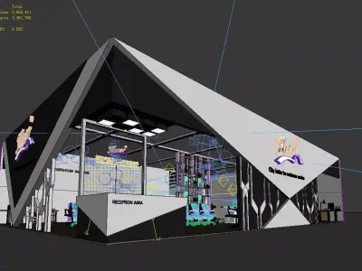 Exhibition - Size - 18X12-3DMAX2012-004 3D model