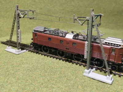 Catenery Tension Pole type A 1-87 FDM 3D print model