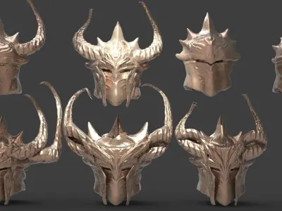 Thule Viking helmet Full collection 1 3D model