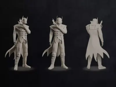 3D The Batman who laughs Game asset model Free 3D model