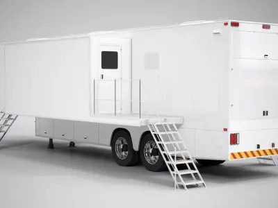 Exhibition Semi Trailer 3D model