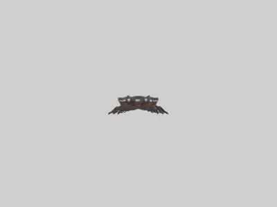Giant African Millipede Low-poly 3D model