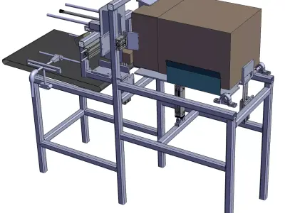 Automatic cartoning machine 3D model