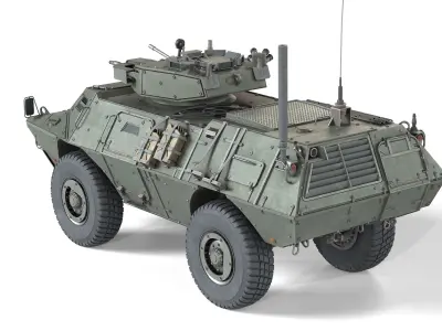 M1117 Guardian ASV Low-poly 3D model