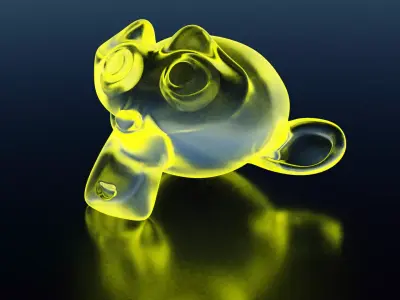 Emission Glass Materials 3D model