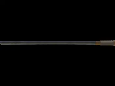 Chinese Single-edged sword Huanshou Dao Low-poly 3D model