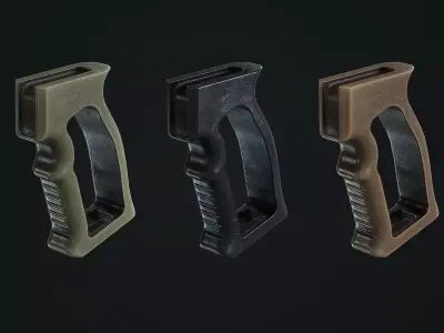 AK Skeleton Pistol Grip Low-poly 3D model