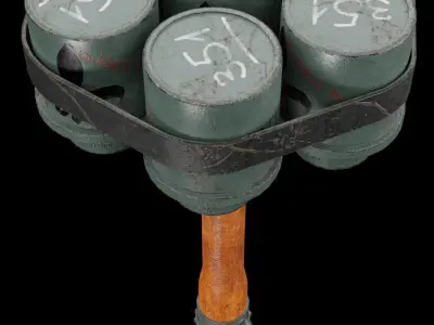 Old World War 2 Hand Anti-Tank Grenade 3D model