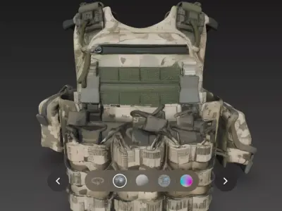 Military armor 3d model 3D model