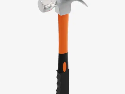 Industrial Hammer Low-poly 3D model