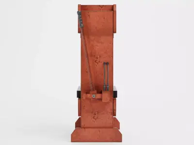 Hydraulic Press V1 - Optimized for Physics Simulations Low-poly 3D model