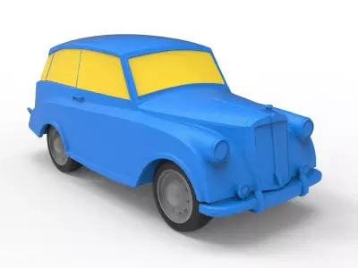 Triumph Mayflower 1949 Classic Car 3D print model