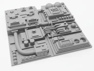Death Star Tile Type P 3D print model