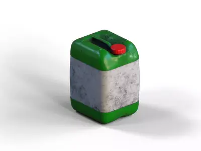 Old Canister Industrial Carafe 25 Liters Low-poly 3D model