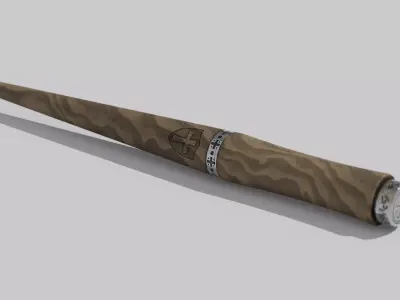 OB 00 30 vampire hunter stake Low-poly 3D model