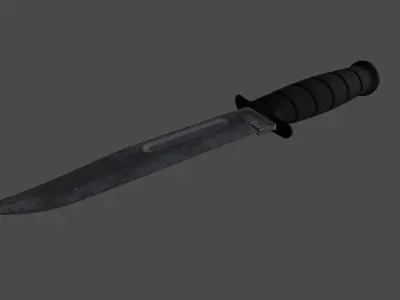 knife 5 Low-poly 3D model