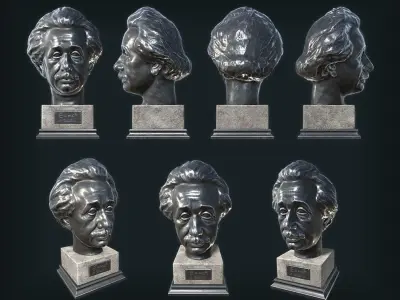 Free Statue Pack Free low-poly 3D model