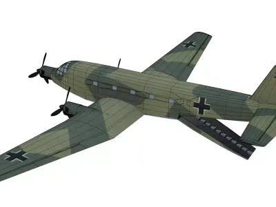 Junkers Ju 252 Low-poly 3D model purchase