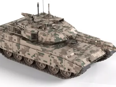 Norinco VT-4 tank Low-poly 3D model