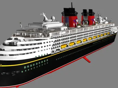 Disney Cruise Ship-Wonder 3D model