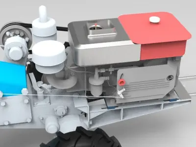3D Design Model of Garden Tractor 3D model