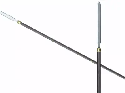 Longspear 02 Low-poly 3D model
