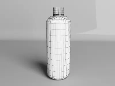 Plastic Bottle Collection Low-poly   3D model