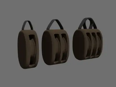 Ship pulley 3D model