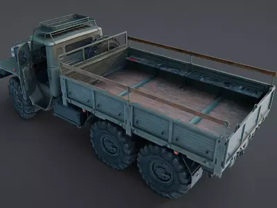Soviet Military Truck - Production Ready 3D model