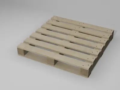 Wooden Pallets Low-poly 3D model purchase
