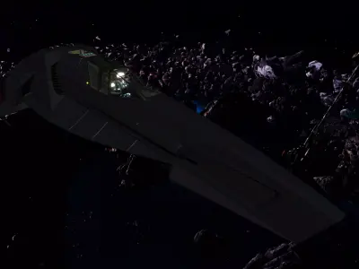 WIPE OUT - XD SPACE FIGHTER Low-poly 3D model