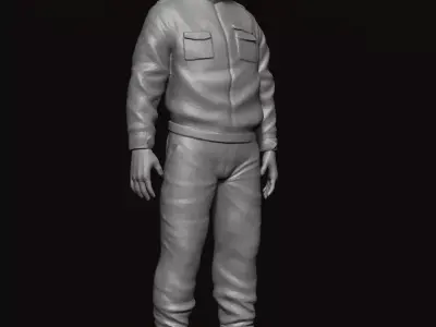 Lowpoly Military Figure 3D model