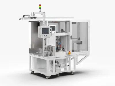 Full Automatic Motor Rotor Magnetization and Synthesis Machine 3D model