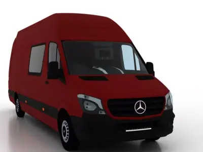 Mercedes Benz Sprinter L4H3 2015 Crew Van UK 3D model