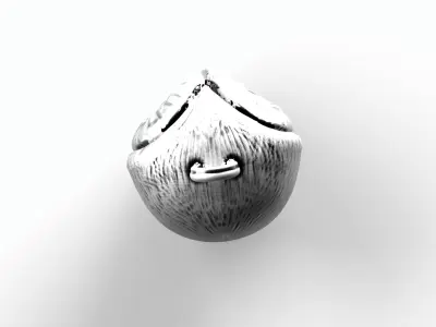 Owl pendant Low-poly 3D model