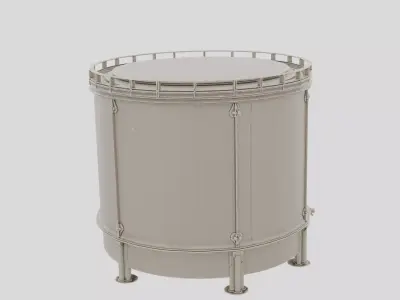 Industrial Factory Machine Oil Reservoir for 3D print 3D model
