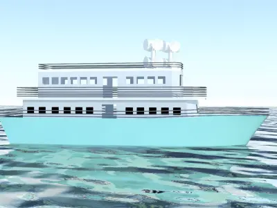 Watercraft ship 3D model