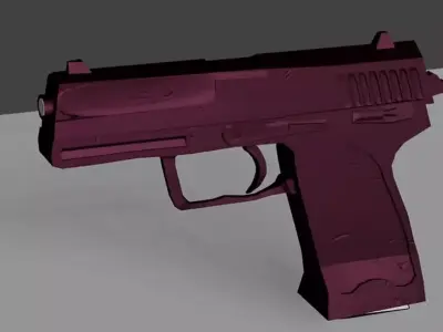 pistola 9mm  3D model