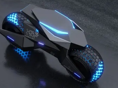 Robot Motorcycle 3D model