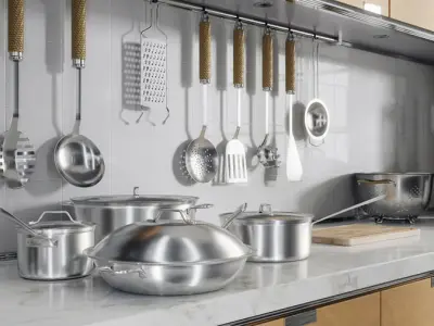  Stainless Steel Pots &amp; Pans Cookware Set Models 