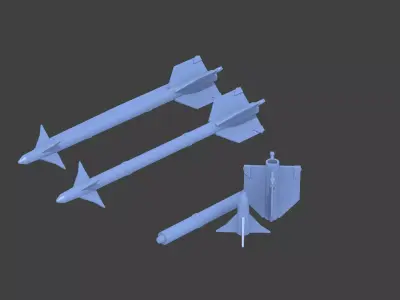 aim-9 Sidewinder 3D print model