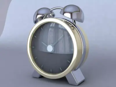 Alarm clock 3D model 7