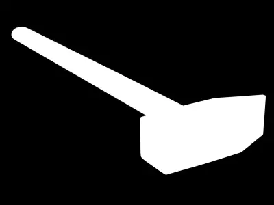 Hammer Low-poly 3D model 35