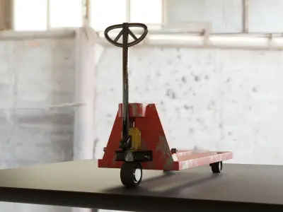 Simple pallet lifter Free low-poly 3D model