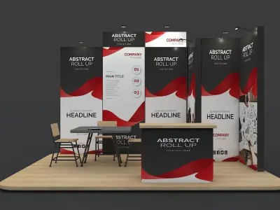 Exhibition booth 3D model 3D model purchase