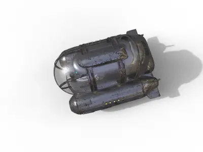 Old Tourist Submersible Terror Low-poly 3D model